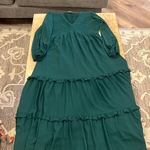 jodifl green dress size large